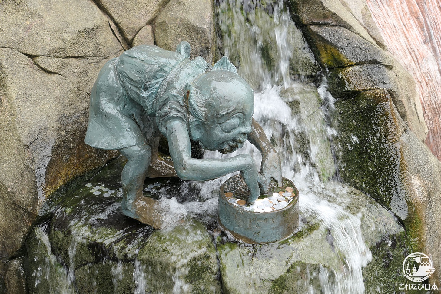 河童の泉 ブロンズ像
