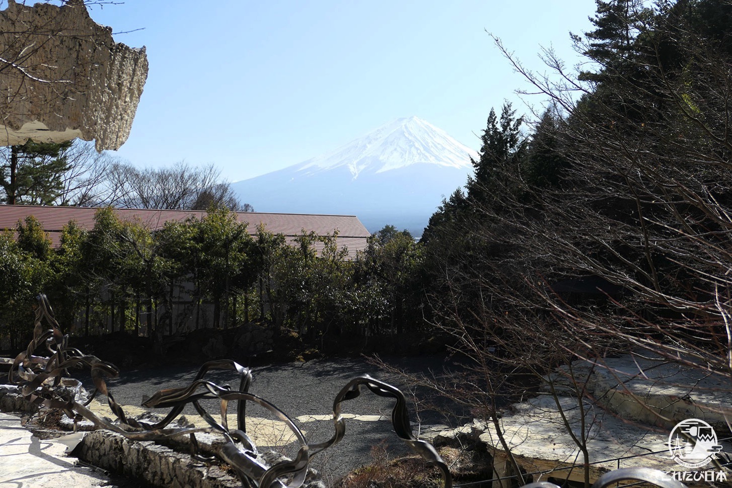 山梨県「久保田一竹美術館」富士山